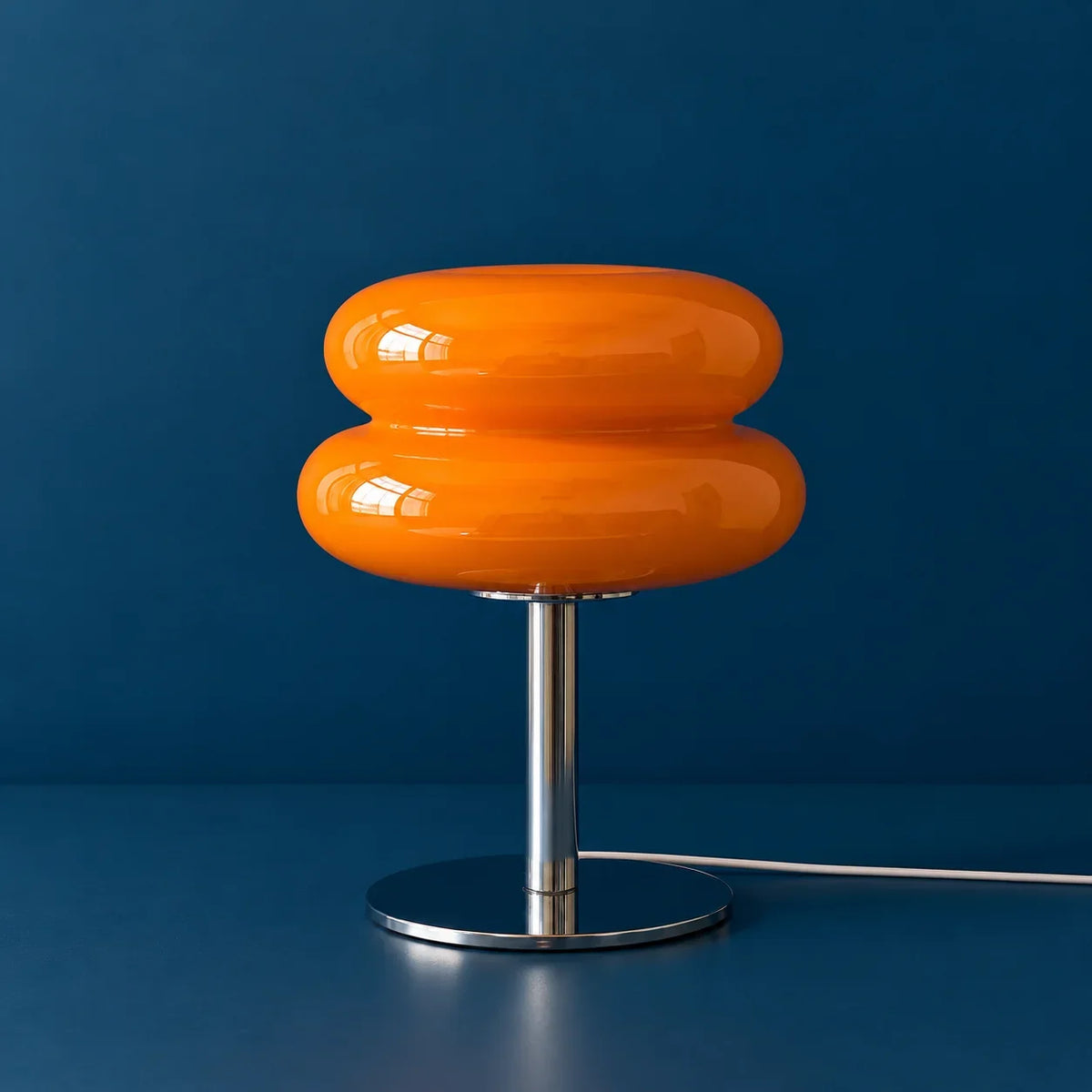Abajur Bauhaus Cogumelo Laranja