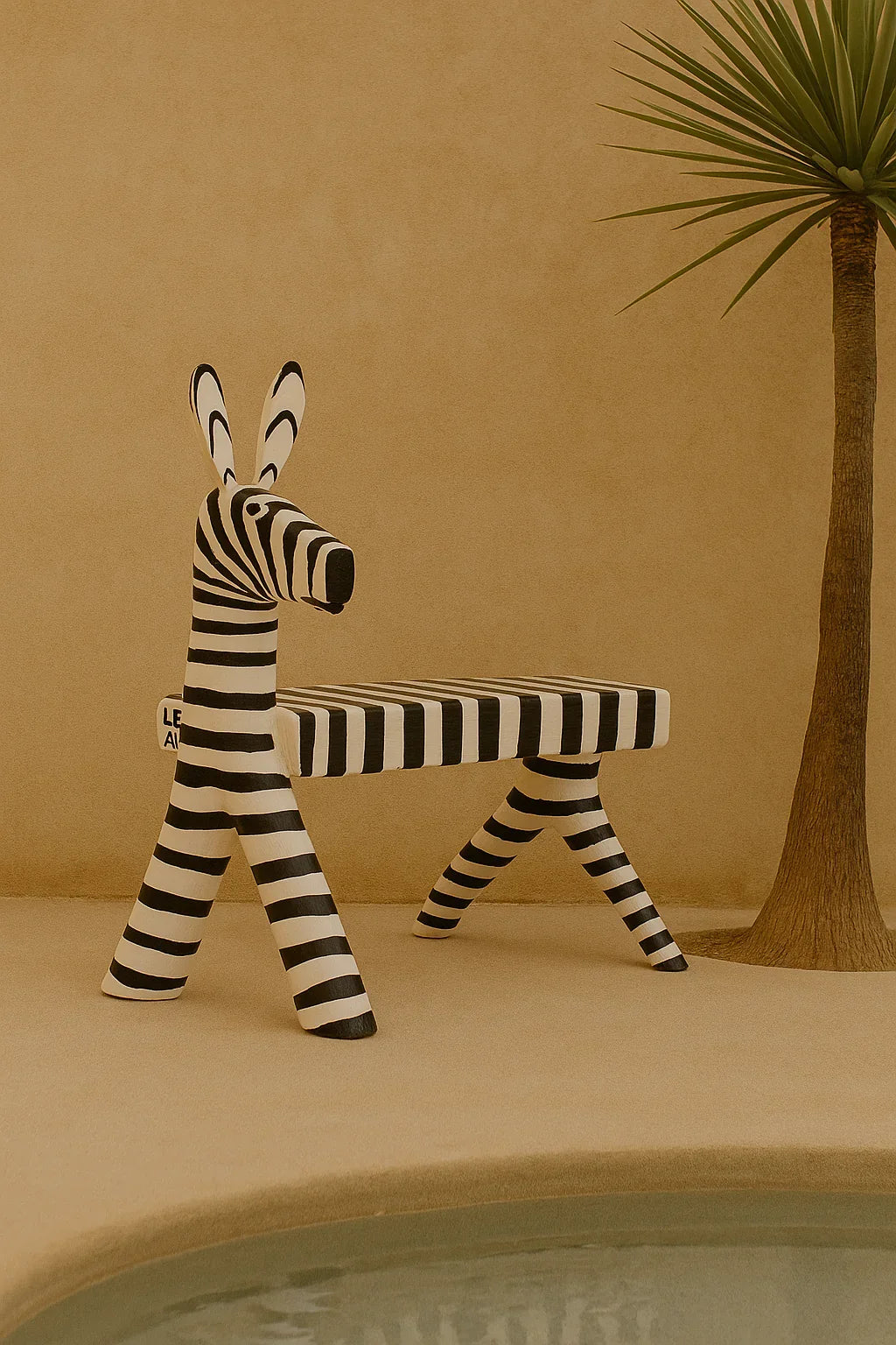 Banquinho Zebra do Leno (Assinada e Original)
