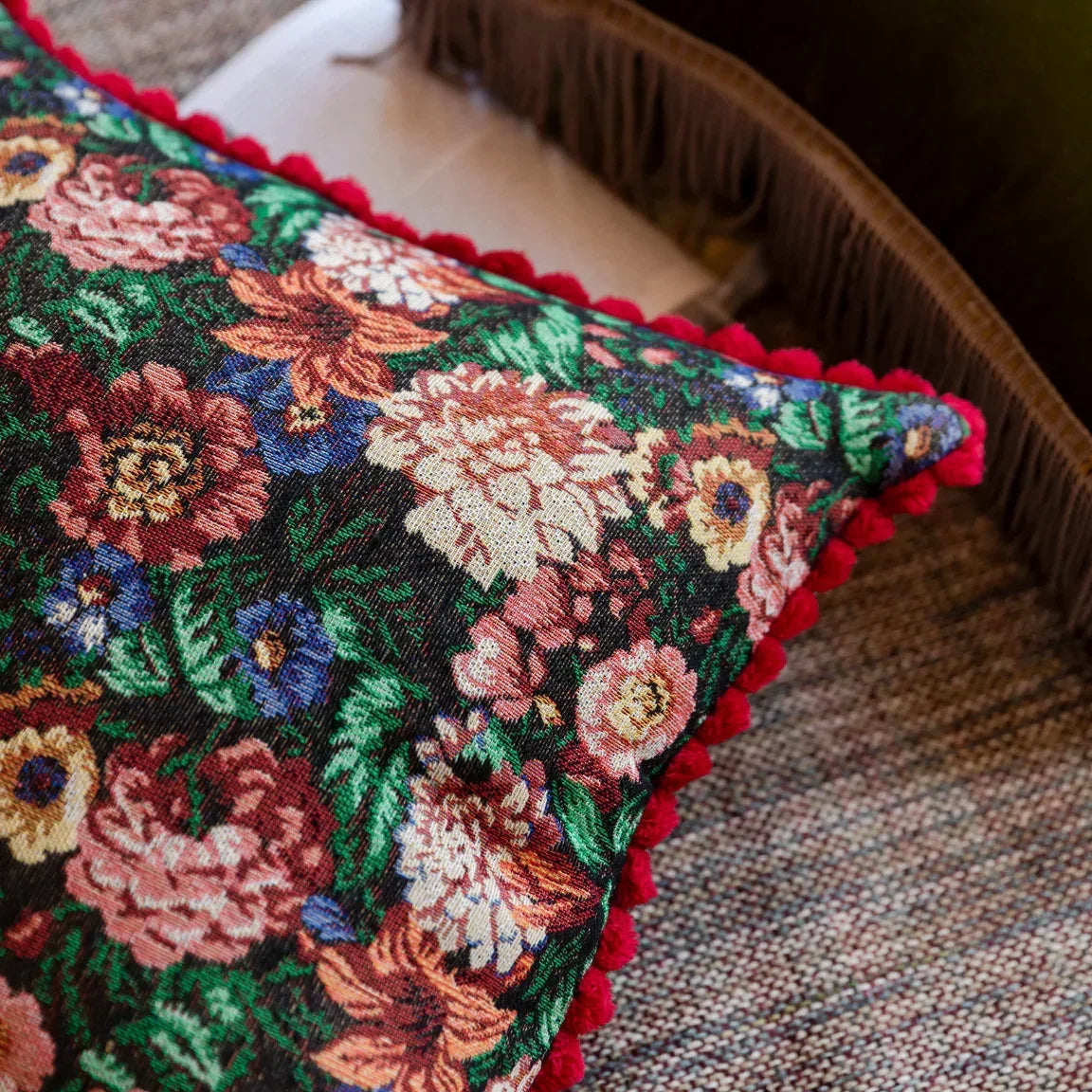 Capa de Almofada Floral Jacquard - STOA HOME DESIGN