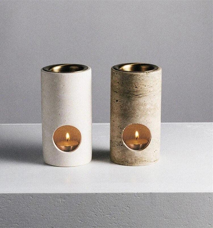 Difusor de Oléo Essencial de Marmore Travertelle - STOA HOME DESIGN