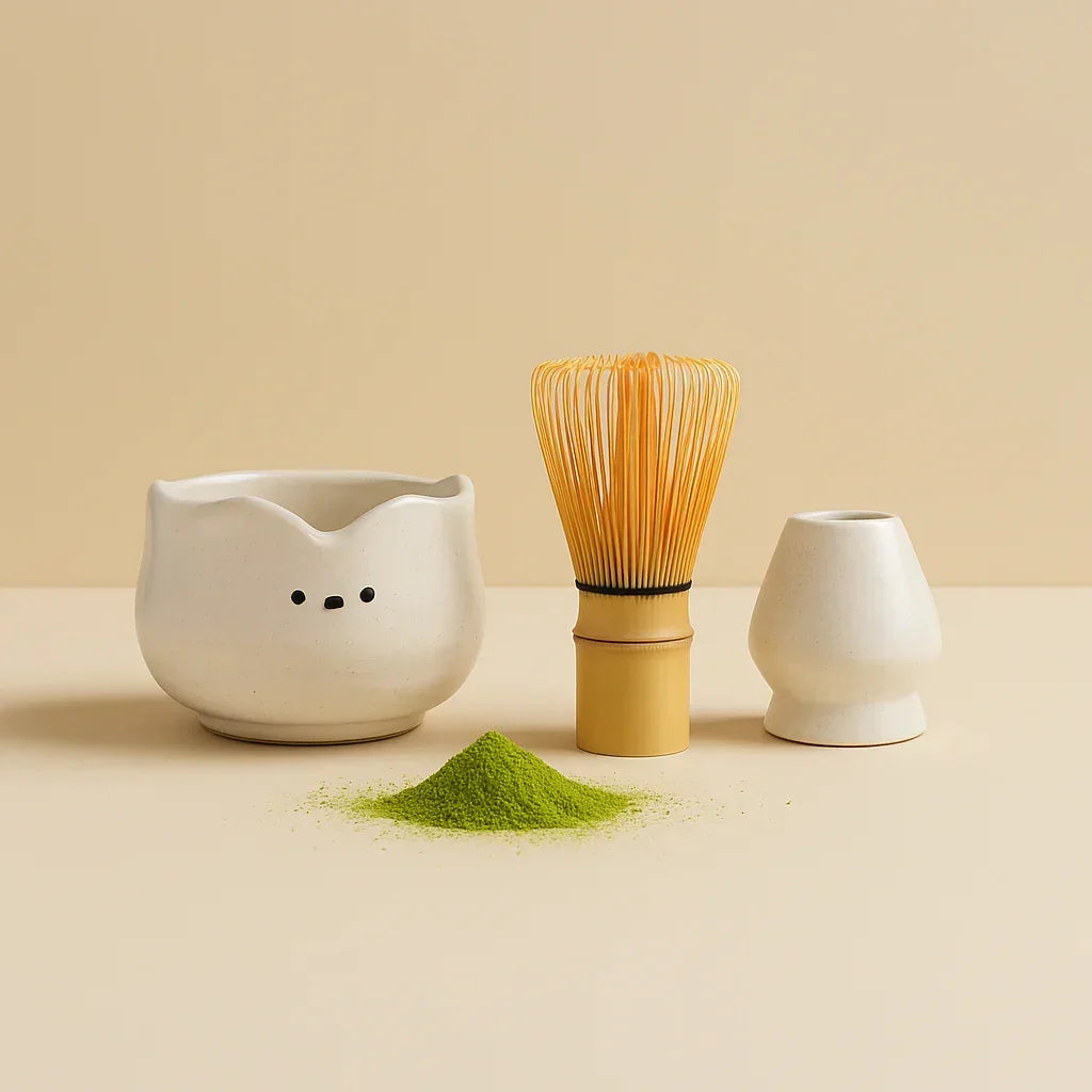 Kit Bear de Matcha de Cerâmica 600ml - STOA HOME DESIGN