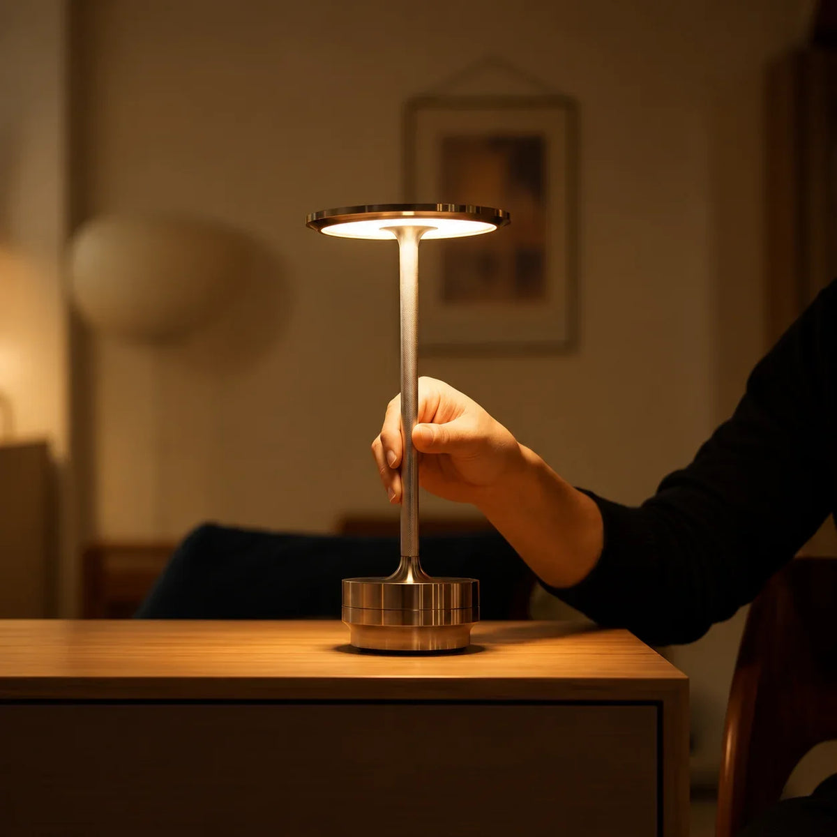 Luminária com Sensor de Toque LED