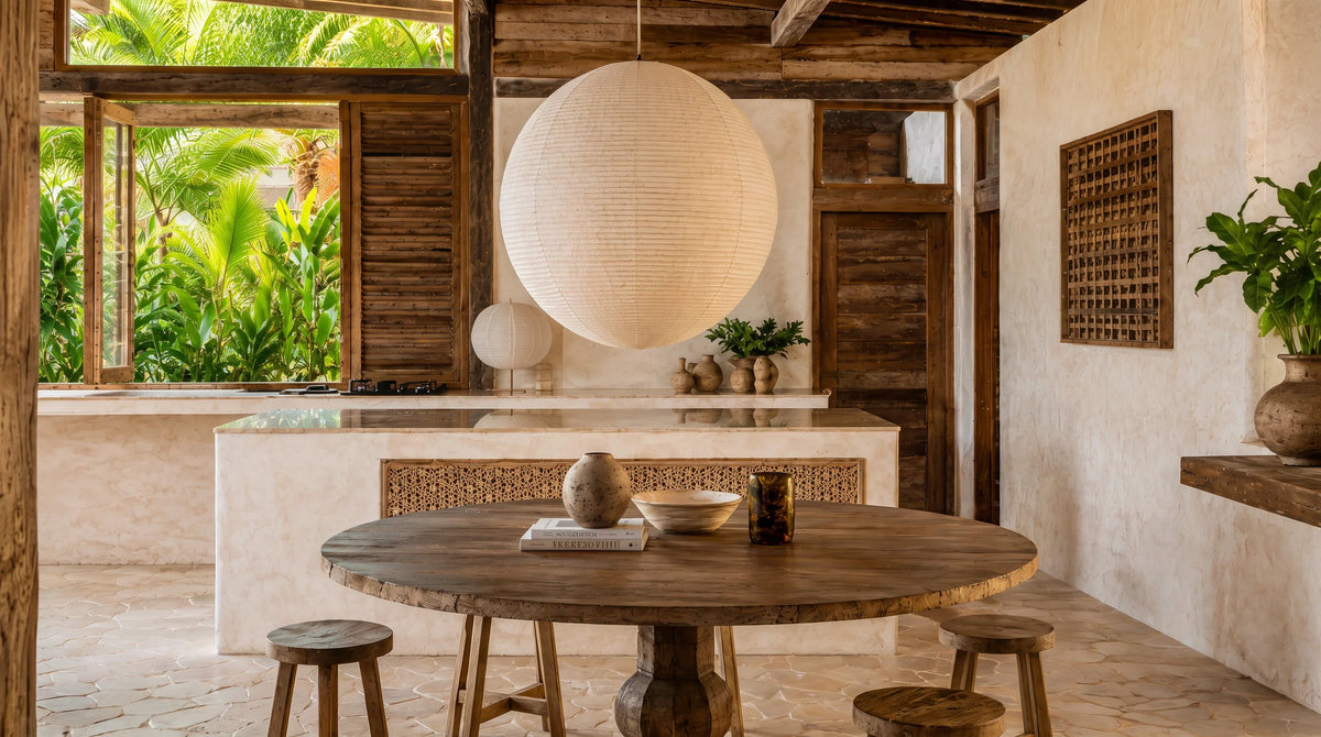 pendente_linho_redondo_japones - STOA DESIGN