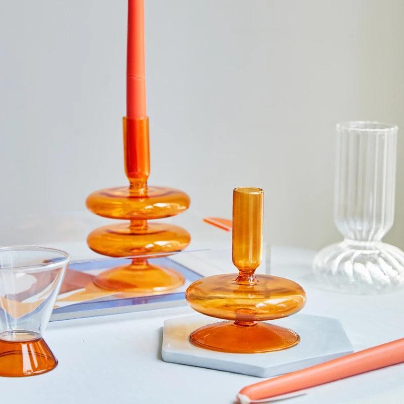 Castiçal de Vidro para Vela - Stoa Design