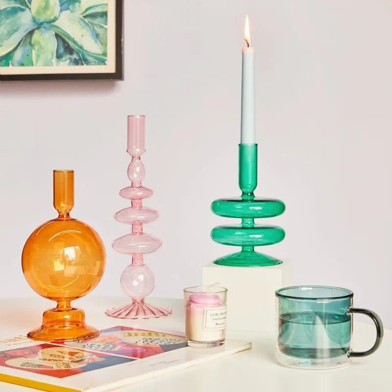Castiçal de Vidro para Vela - Stoa Design