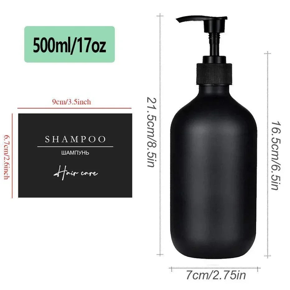 Conjunto de 3 Portas Shampoo Pretos - STOA HOME DESIGN