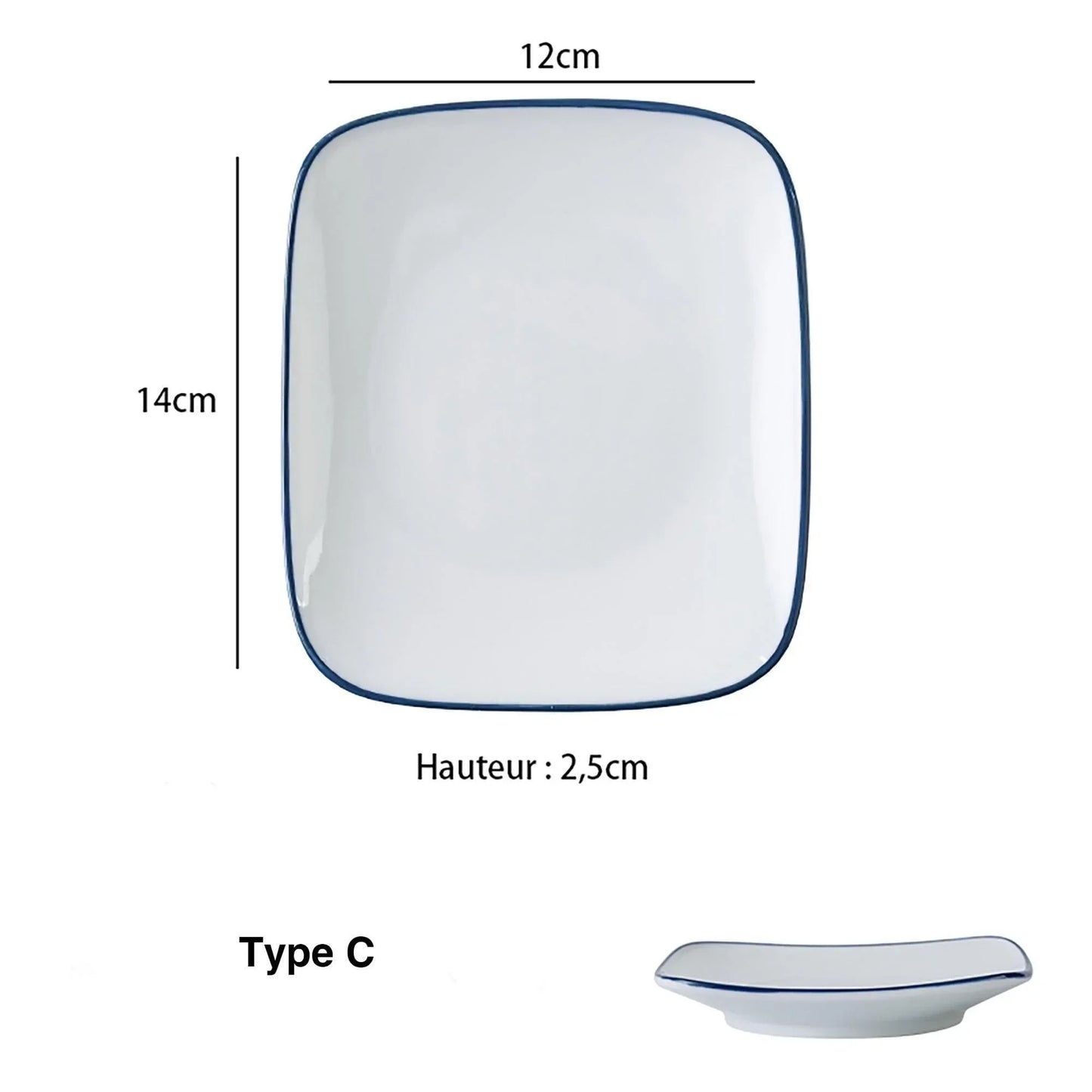 Prato de Cerâmica Minimalista - STOA HOME DESIGN