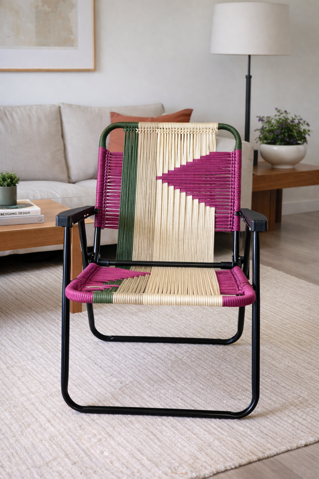 Cadeira de Praia Macramê Debora