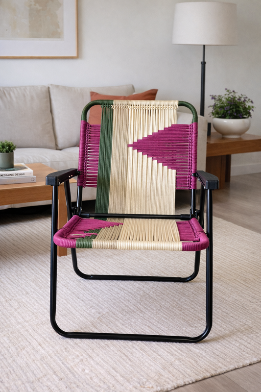 Cadeira de Praia Macramê Debora