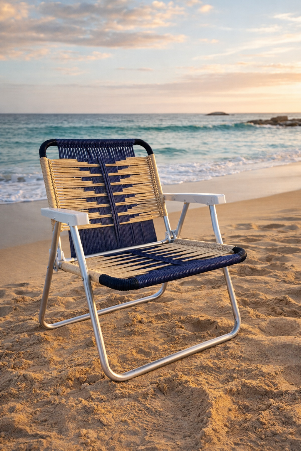 Cadeira de Praia Macramê Regina