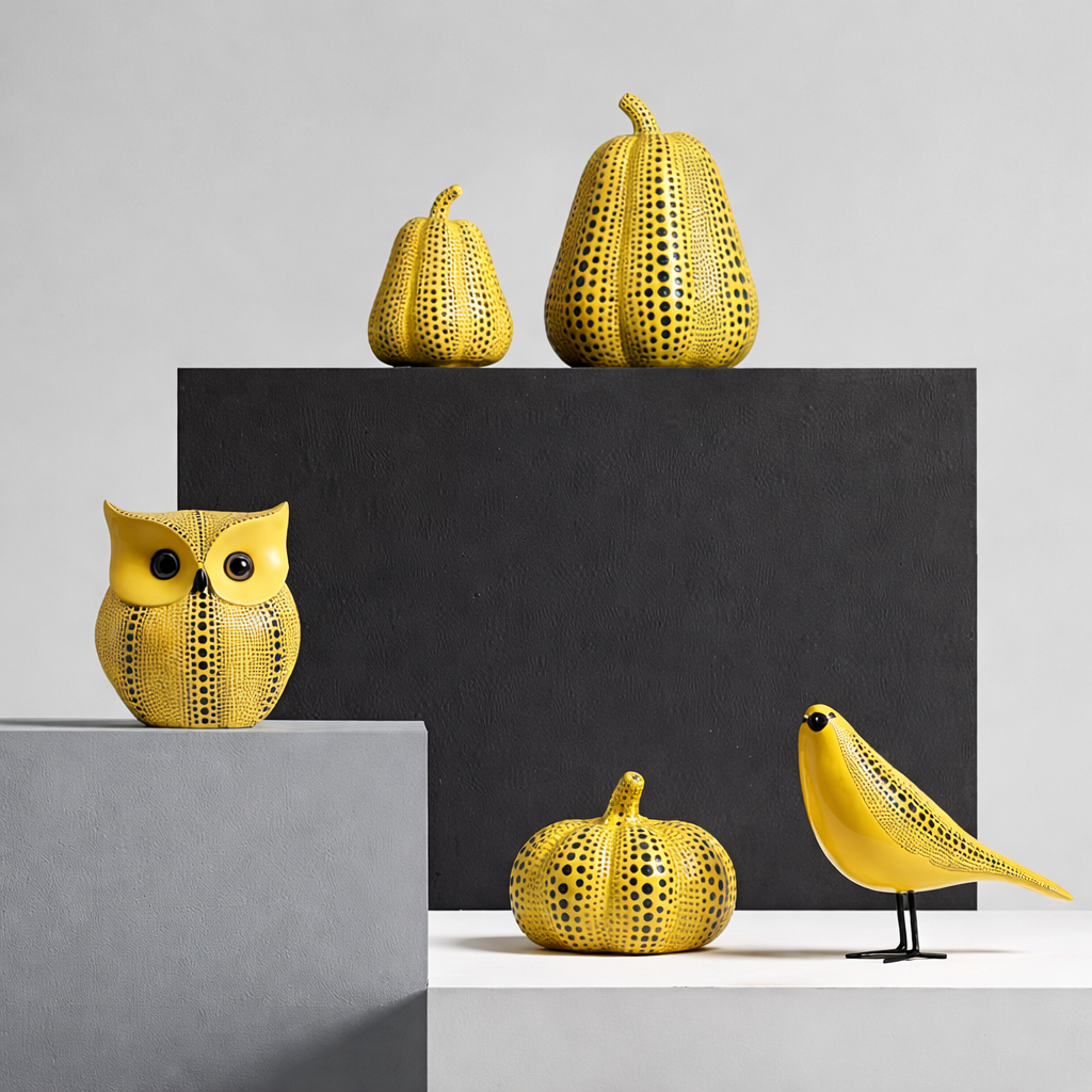 Esculturas Kusama Yayoi (inspiração)