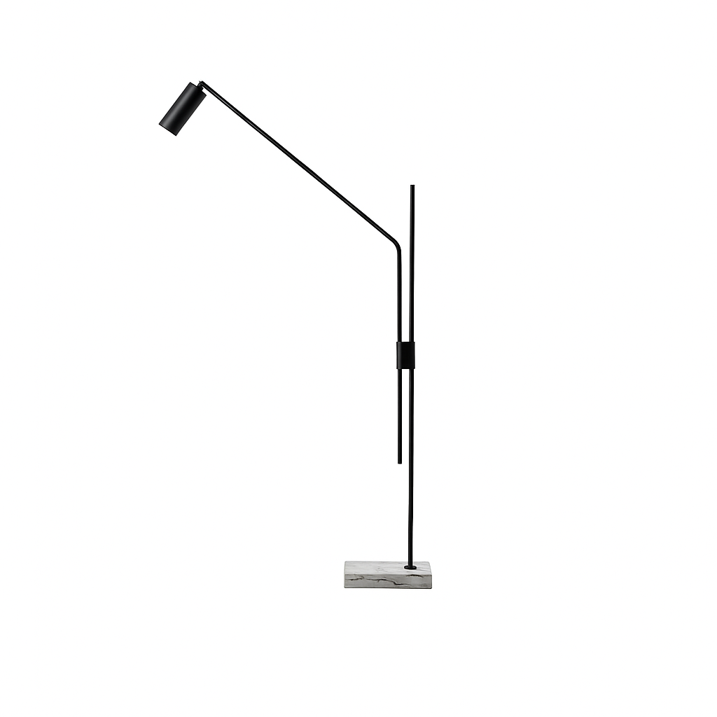 Luminária de Chão Piso Cilindro Foco Metallo