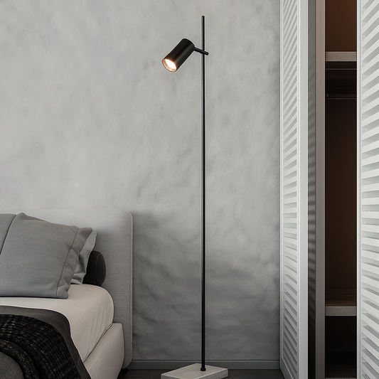 Luminária de Chão Vasto Mármore Foco Metallo