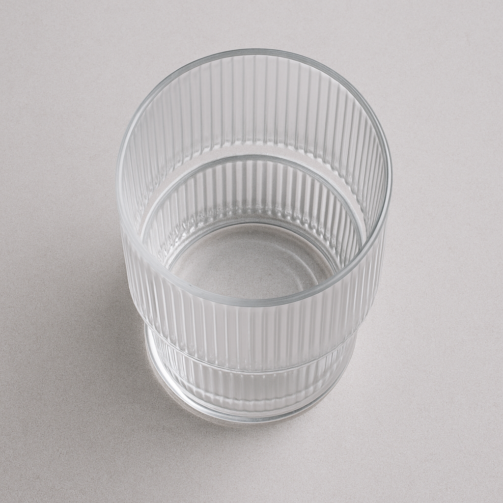 Copo de Vidro Listrado