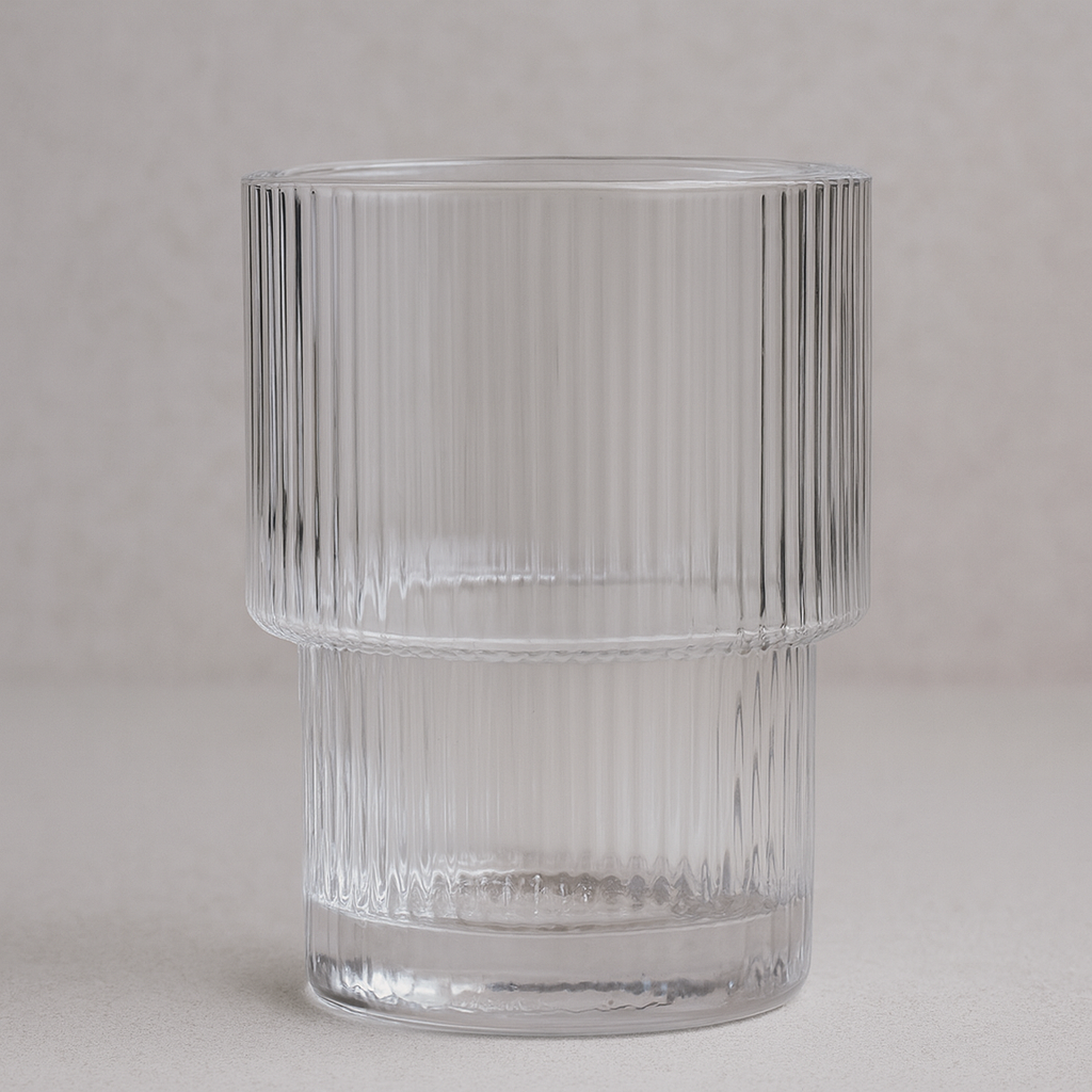 Copo de Vidro Listrado