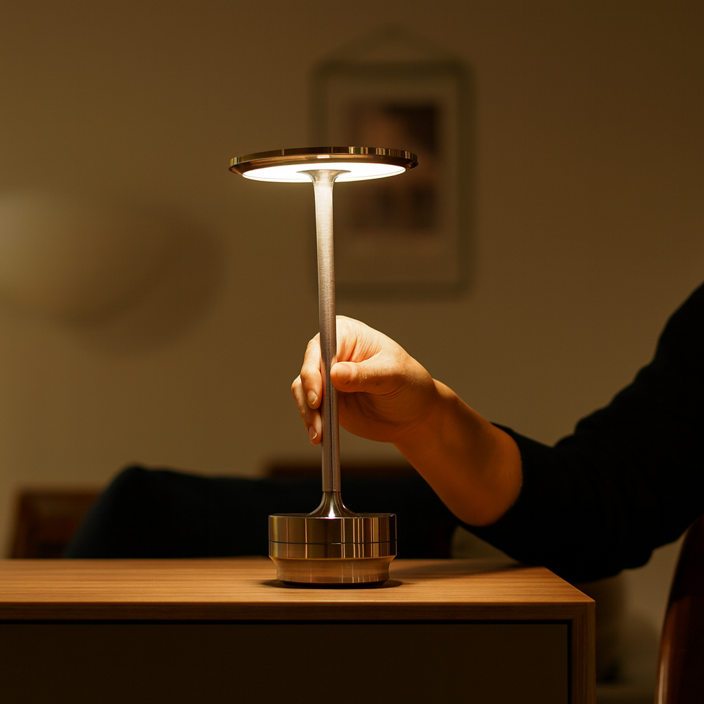 Luminária com Sensor de Toque LED