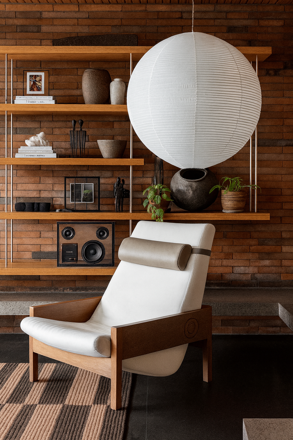 Luminária Pendente de Linho