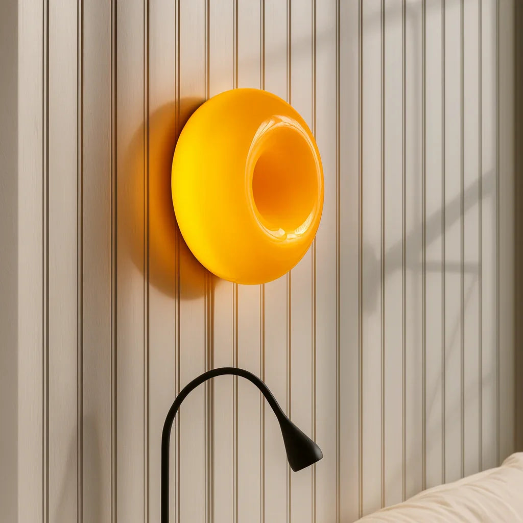 abajur_de_parede_redondo_laranja - STOA DESIGN