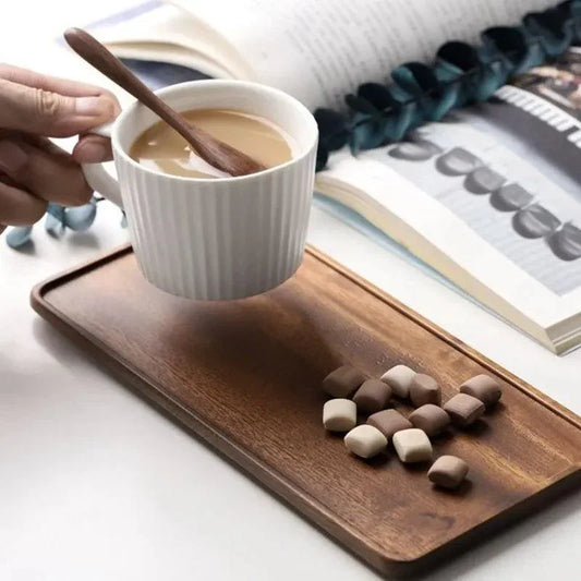 Bandeja de Madeira Retangular - STOA HOME DESIGN