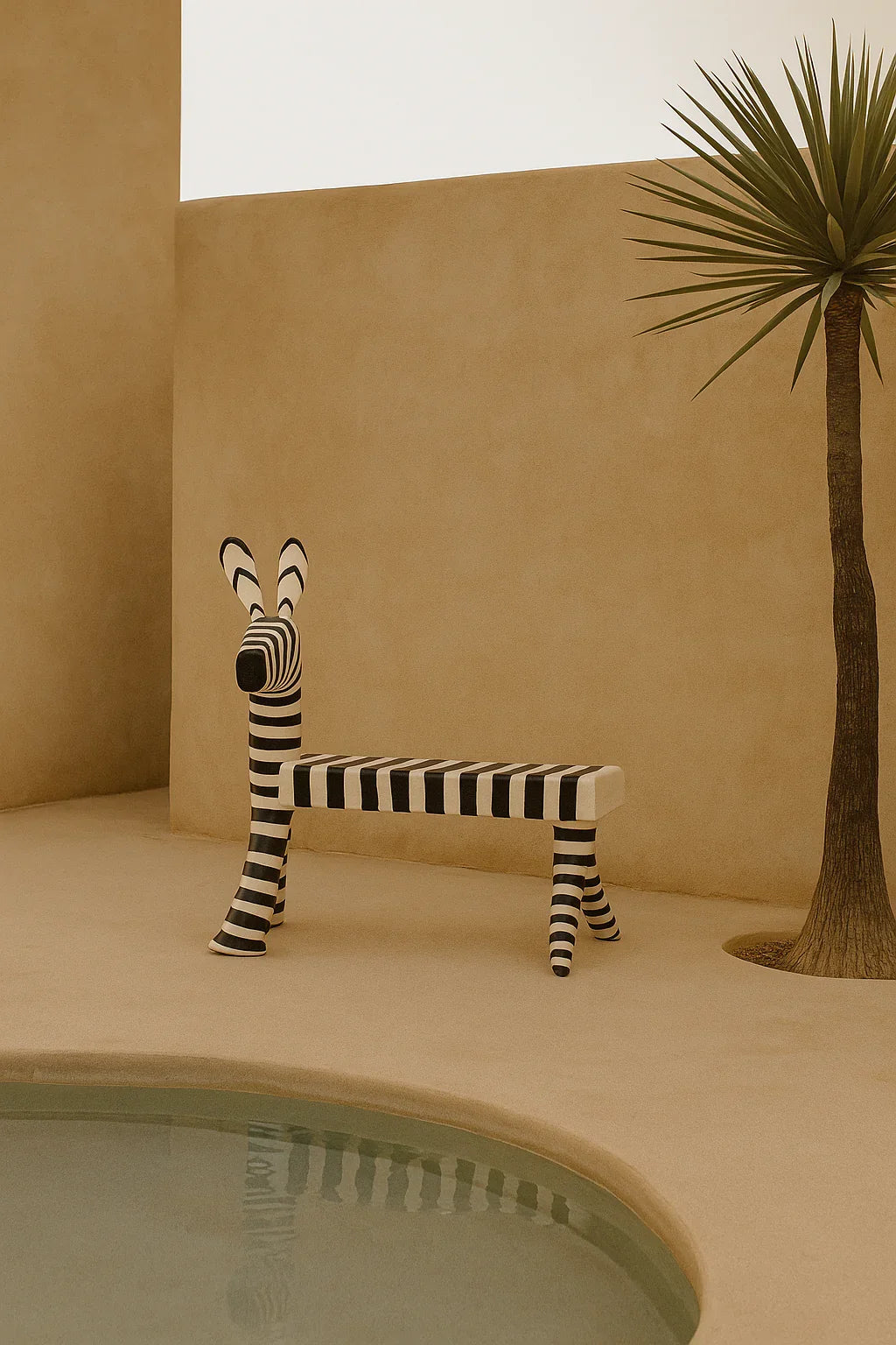 Banquinho Zebra do Leno