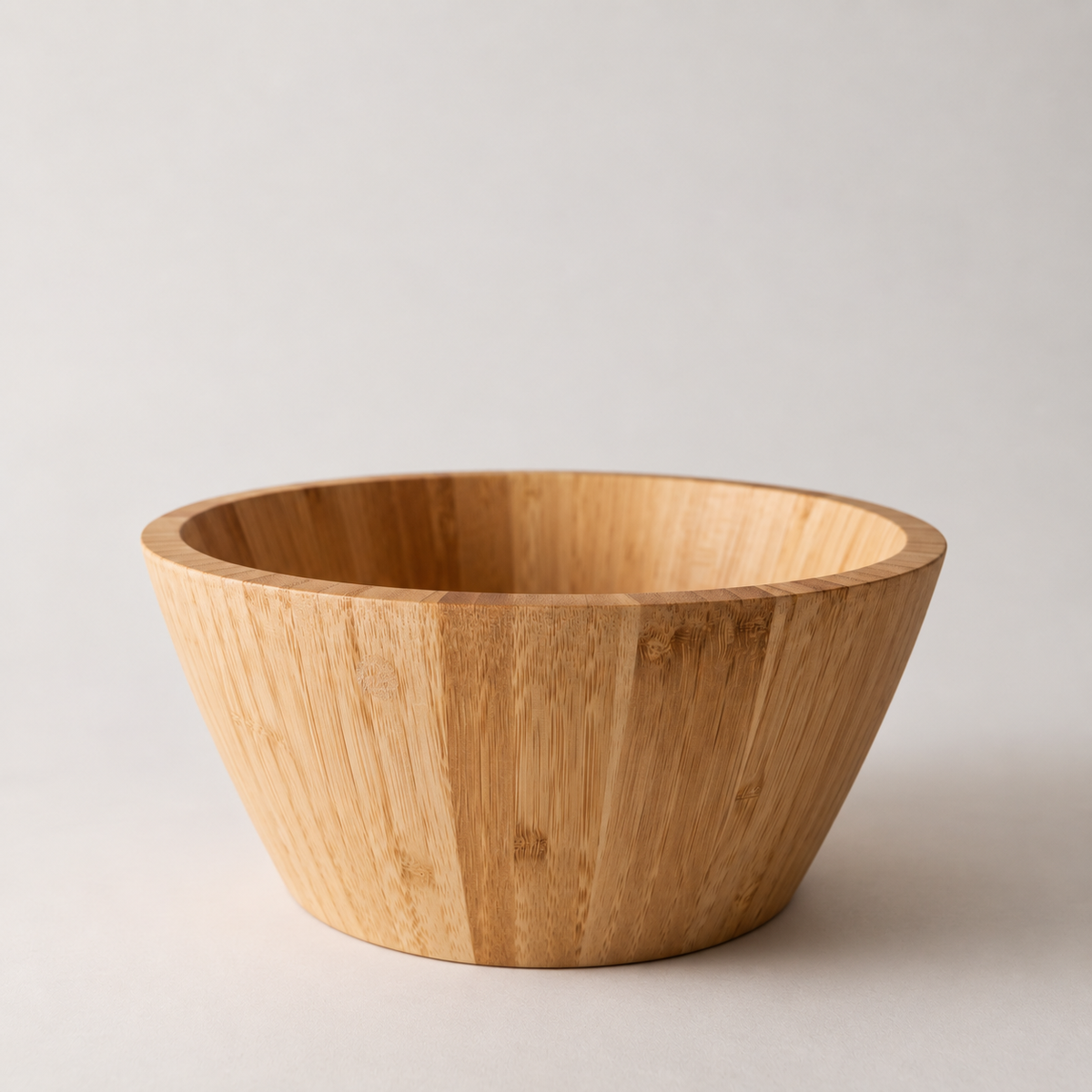 Saladeira de Bambu 24 cm · Bowl Natural para Servir