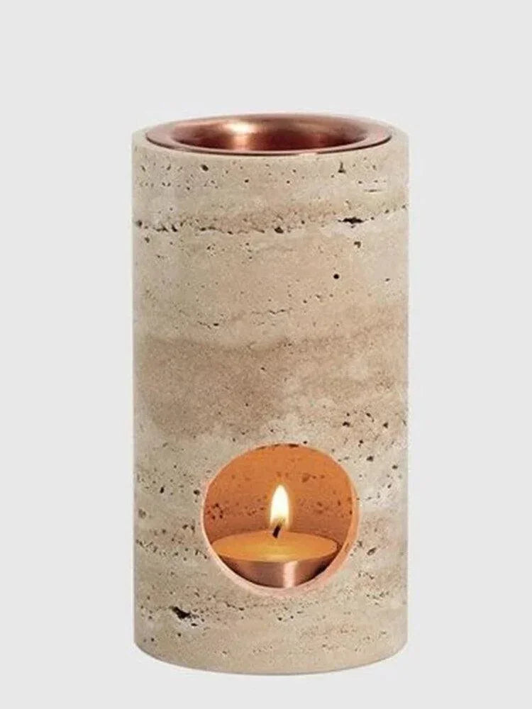Difusor de Oléo Essencial de Marmore Travertelle - STOA HOME DESIGN
