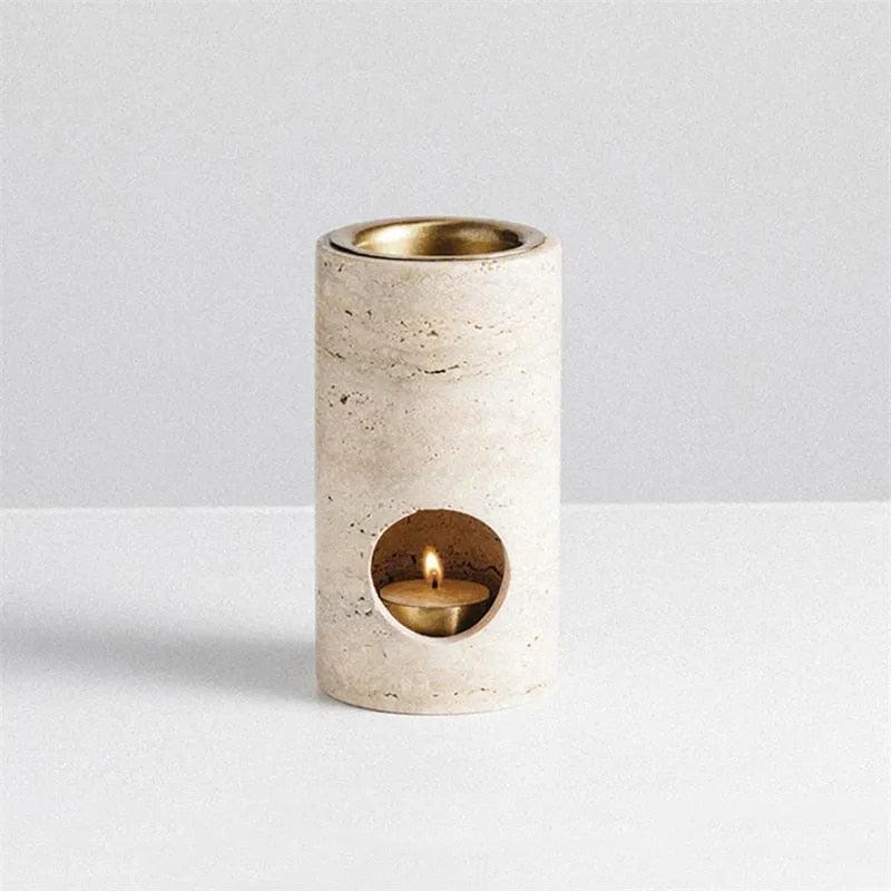 Difusor de Oléo Essencial de Marmore Travertelle - STOA HOME DESIGN