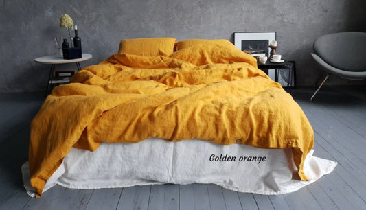 Duvet de Linho - King 270x240 cm - Ferrugem - STOA HOME DESIGN