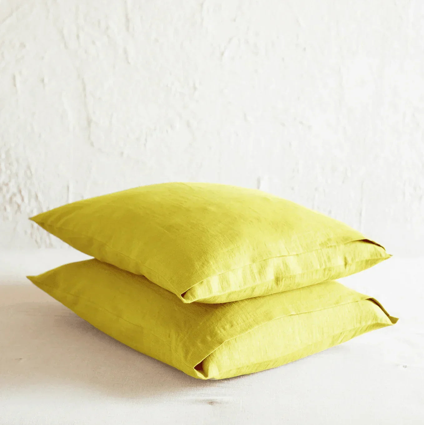 Fronha Amarela 100% Linho - STOA HOME DESIGN