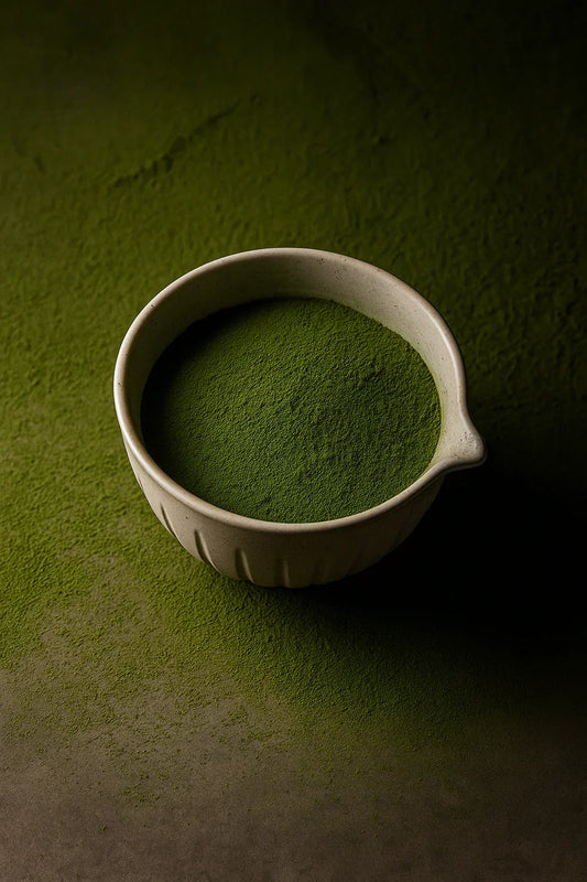 Kit de Matcha Cerâmica e Bambu Branco - STOA HOME DESIGN