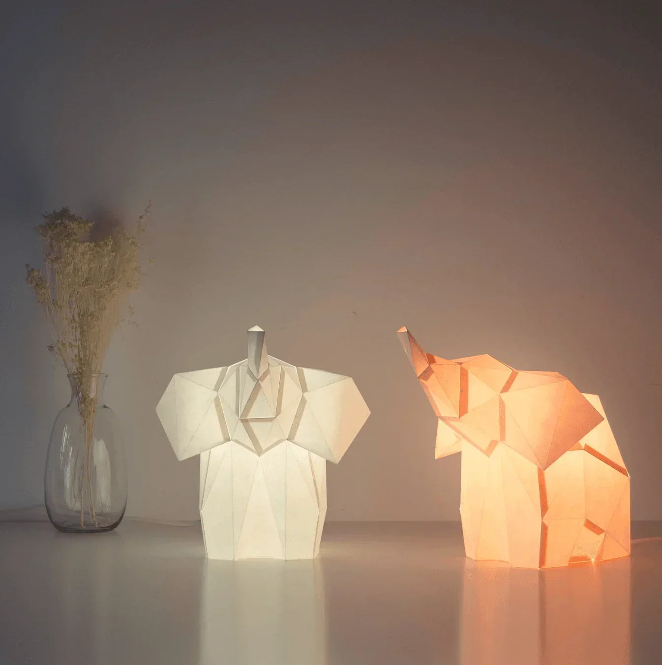 Luminária de PapelCraft Elefante DIY - STOA HOME DESIGN