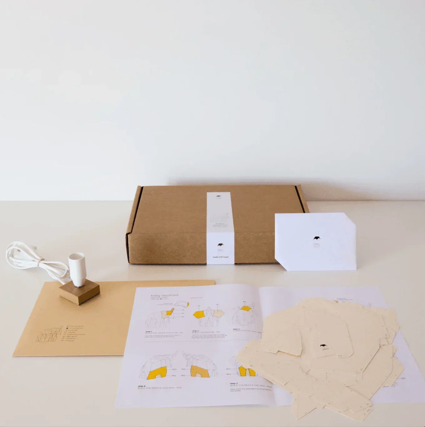Luminária de PapelCraft Elefante DIY - STOA HOME DESIGN