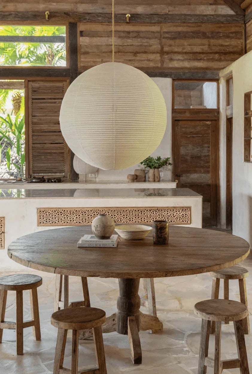 Luminária Pendente de Linho - STOA HOME DESIGN
