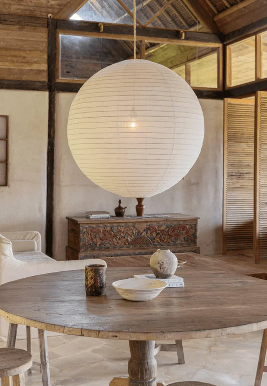 Luminária Pendente de Linho - STOA HOME DESIGN