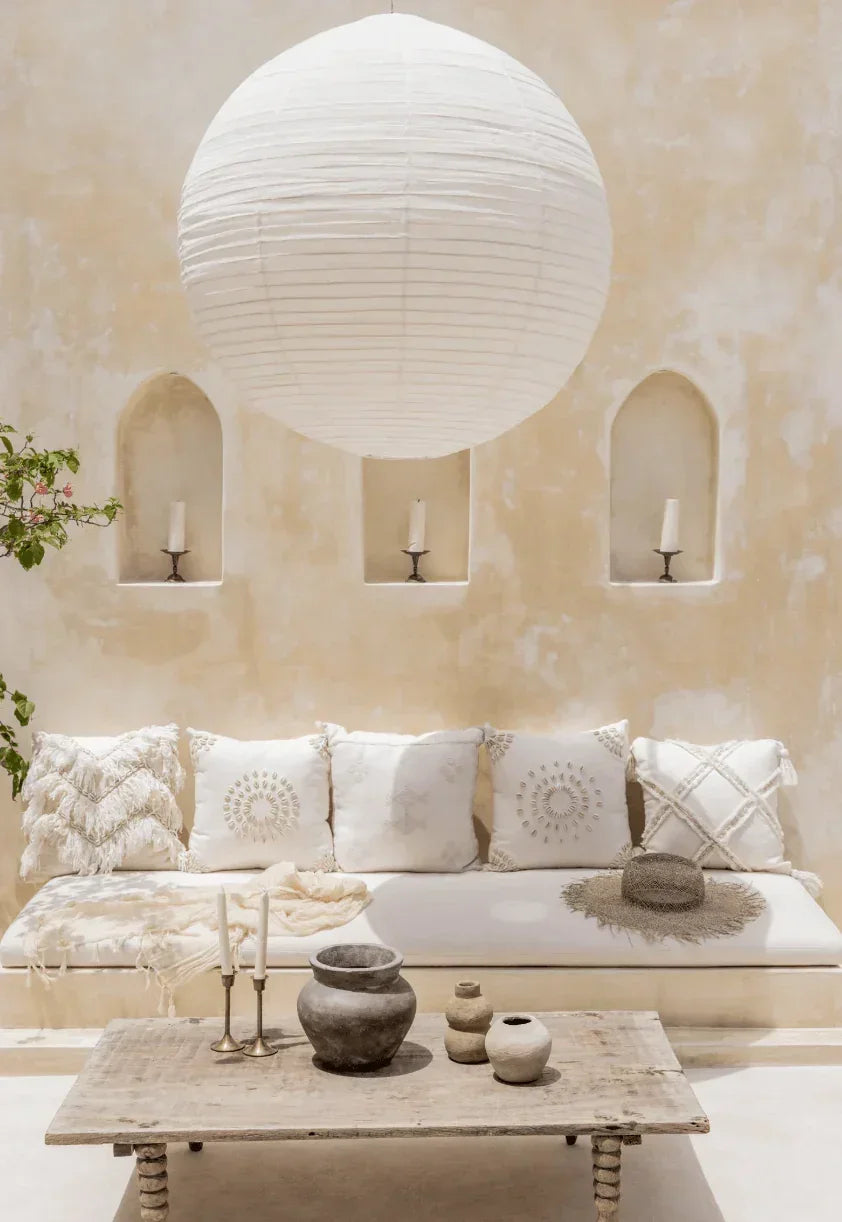 Luminária Pendente de Linho - STOA HOME DESIGN