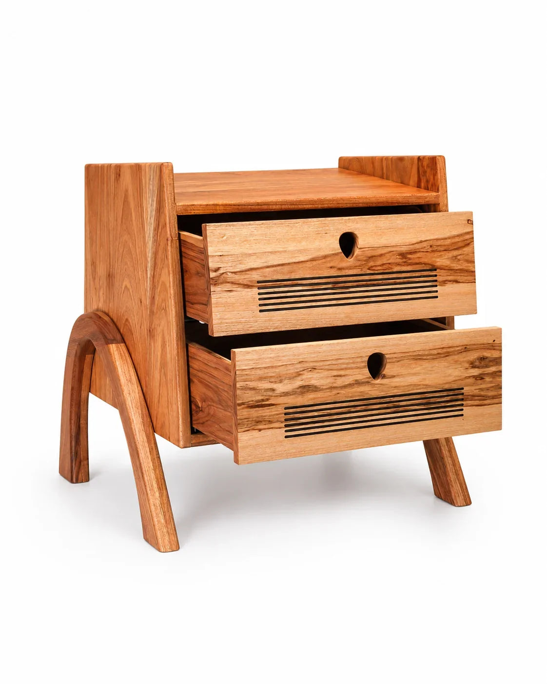 Mesa de Cabeceira Guitar Madeira Maciça Freijó