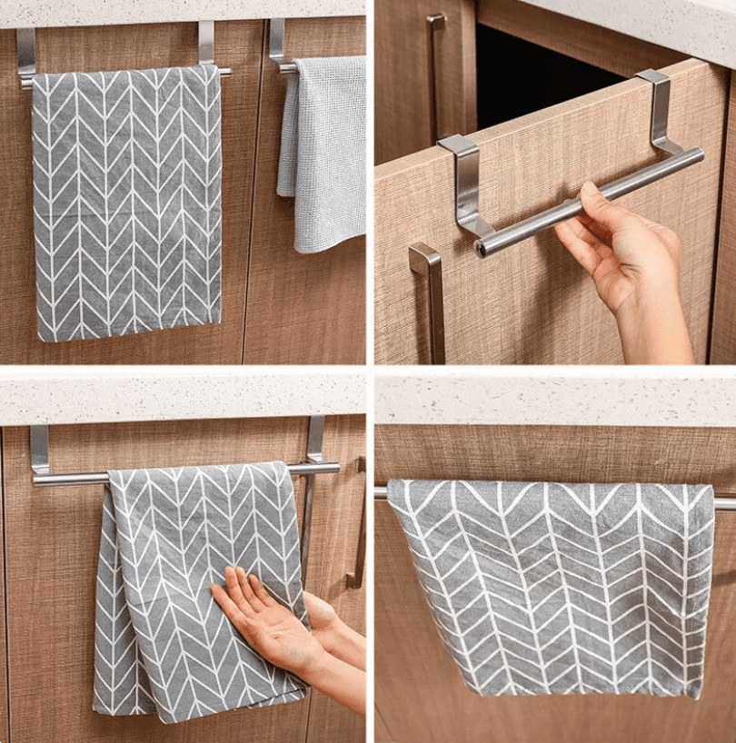 Porta Toalha e Pano de Prato de Inox - STOA HOME DESIGN