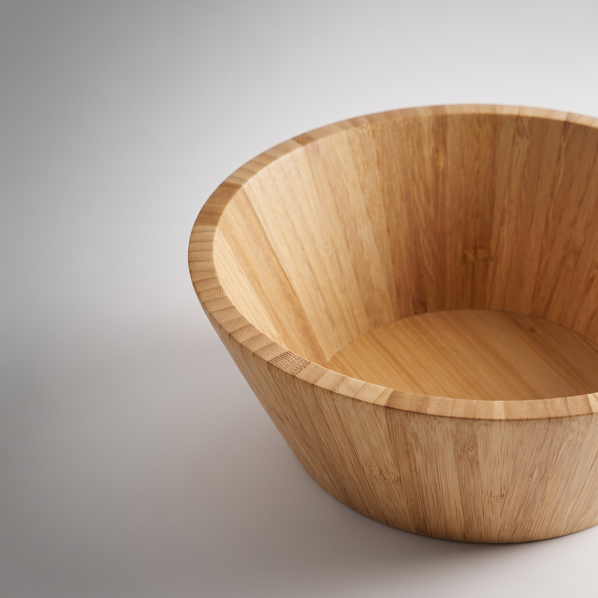 Saladeira de Bambu 24 cm · Bowl Natural para Servir