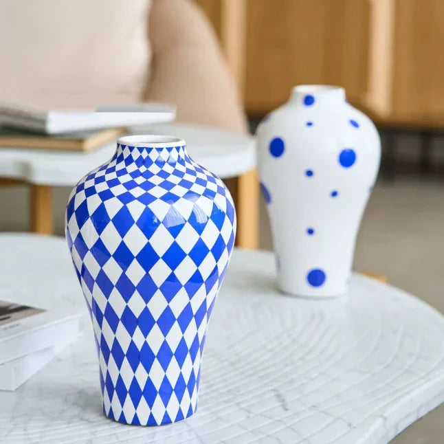 Vaso Geométrico Azul - STOA HOME DESIGN