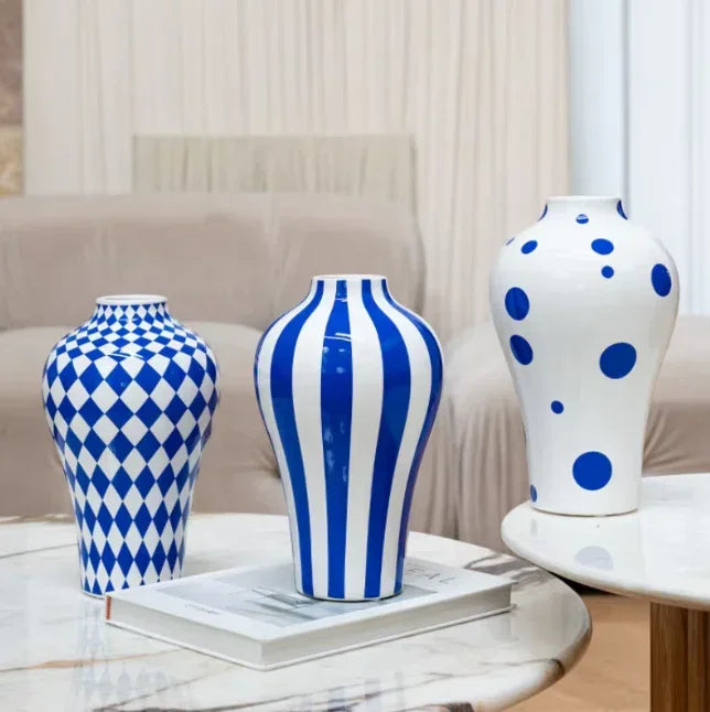 Vaso Geométrico Azul - STOA HOME DESIGN