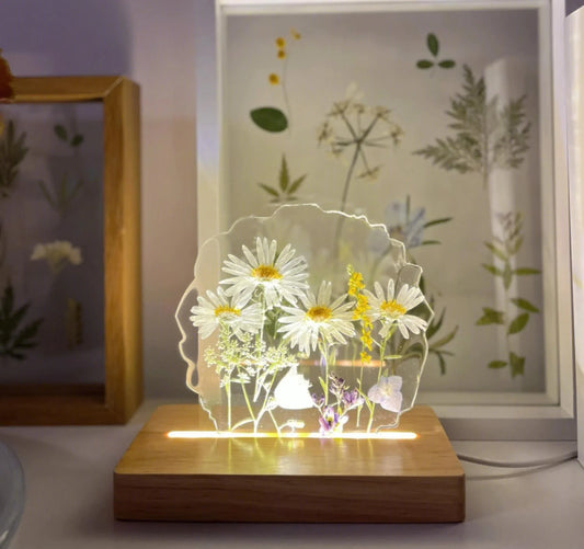 Luminária com Flores Naturais - STOA HOME DESIGN